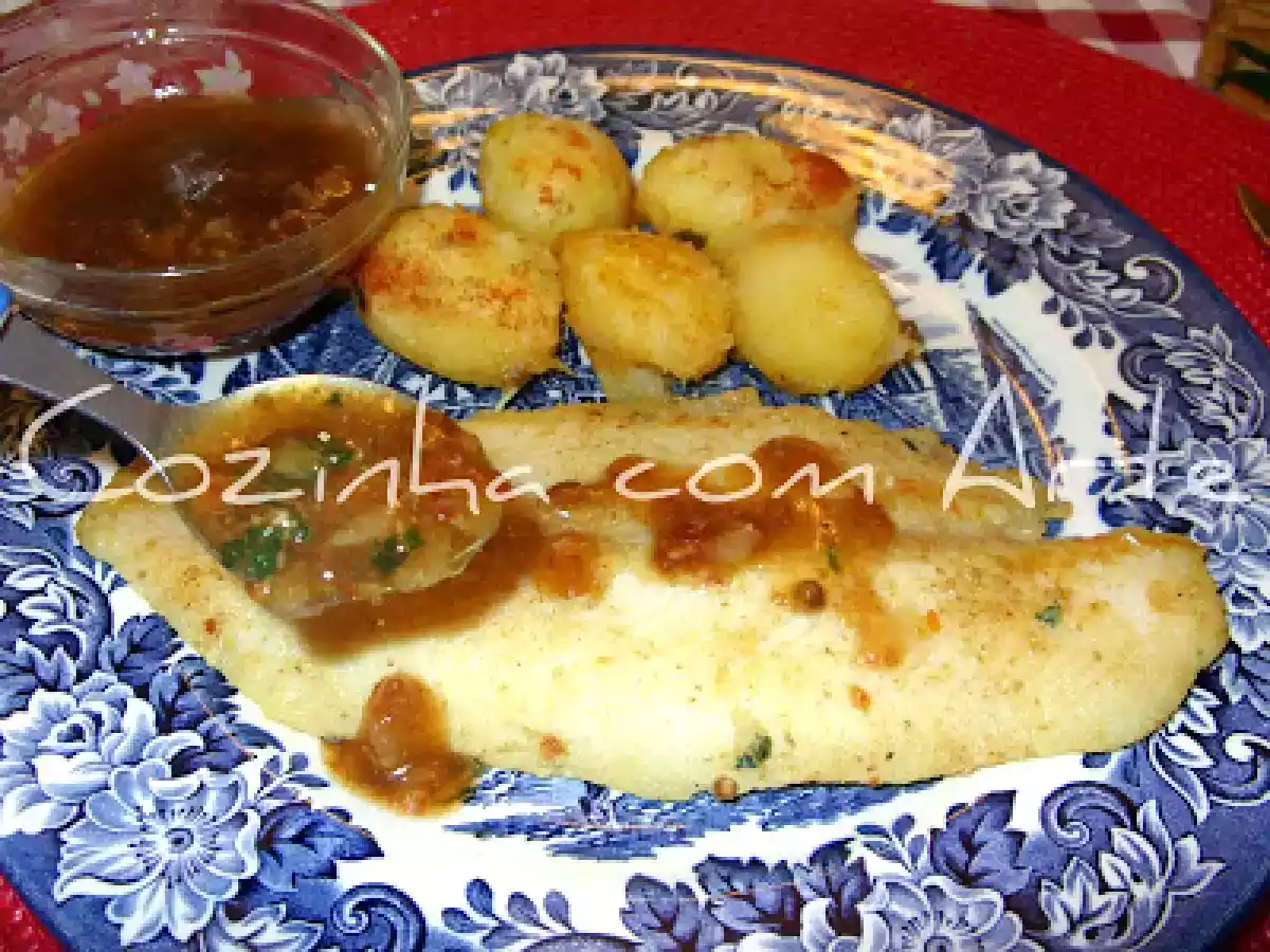 Filetes de peixe gato au molho moscatel