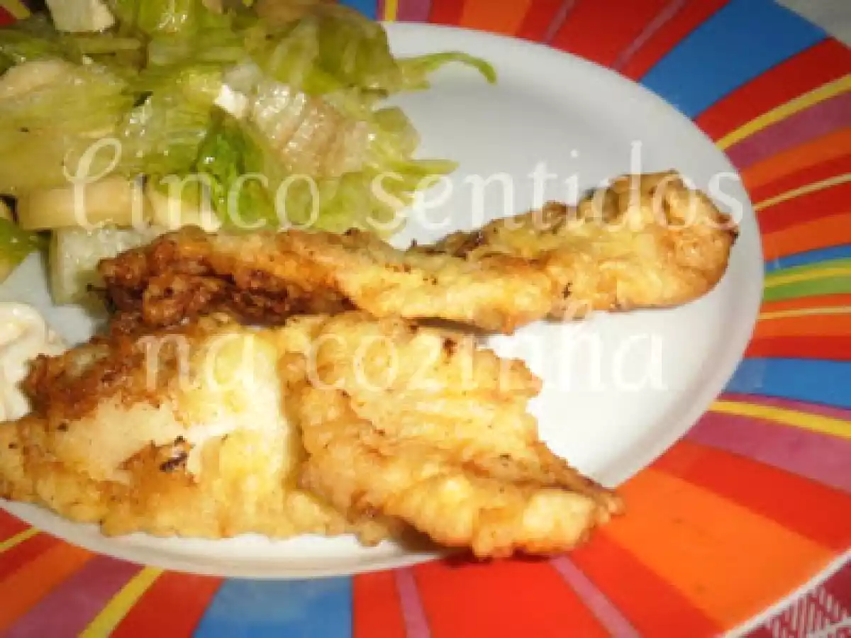 Filetes de pescada em polme caseiro
