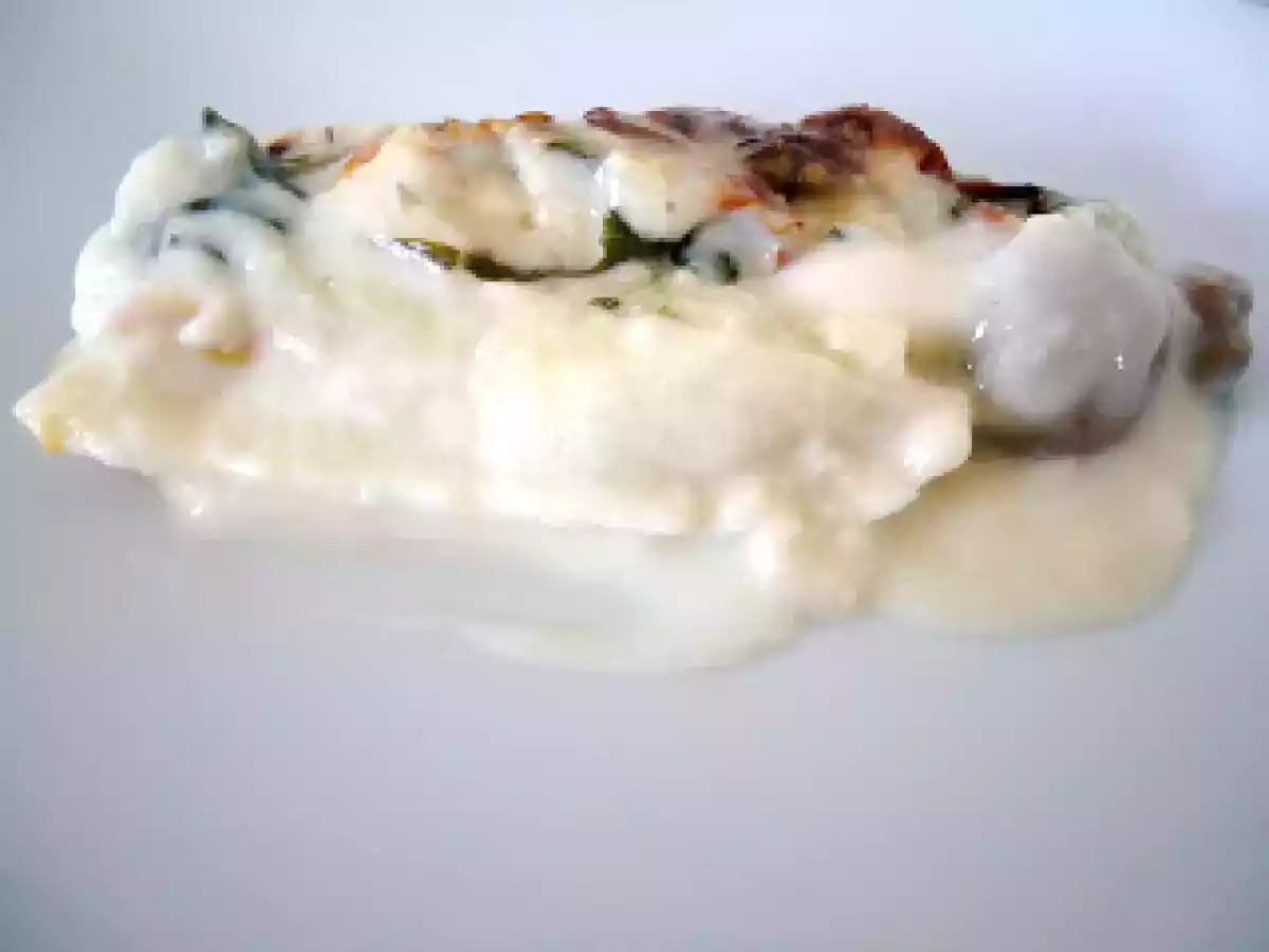 Filetes de Pescada Gratinados com Espinafres e Cogumelos - foto 2