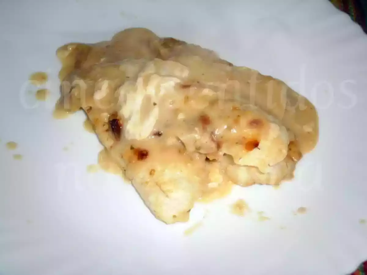 Filetes de pescada gratinados com sopa de cebola - foto 5
