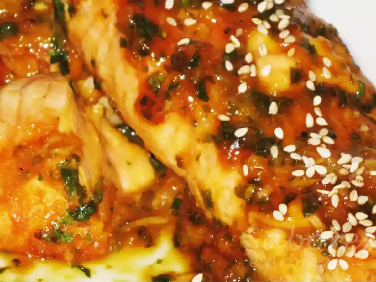 Filetes de Salmão com Laranja Moscatel e Sementes Sésamo - foto 2