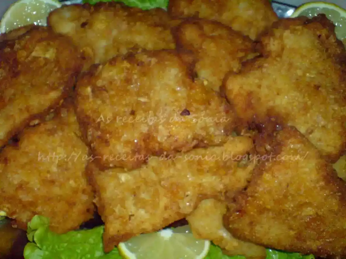 Filetes fritas em crosta de Corn Fakes