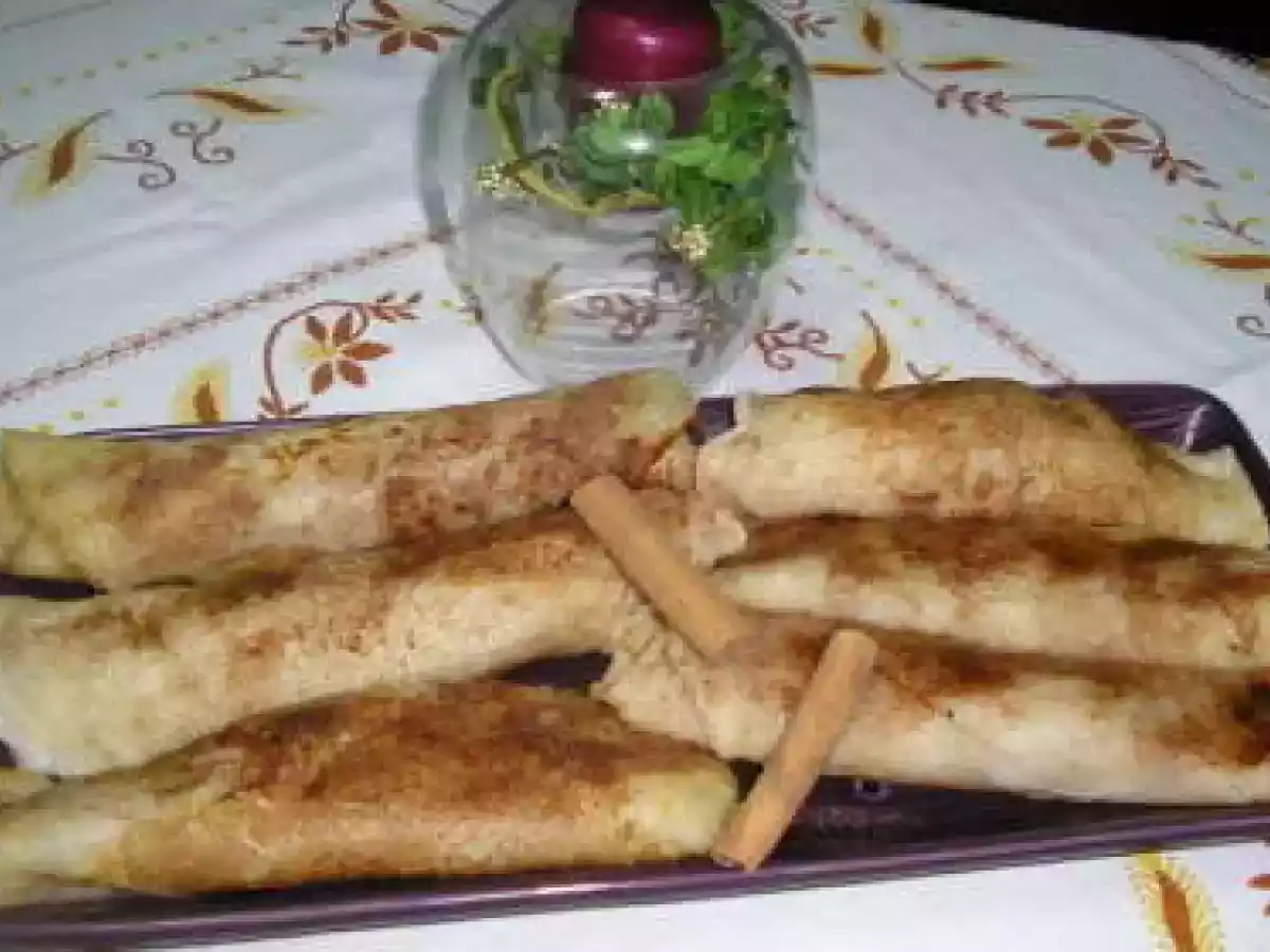 Filhós de leite enroladas