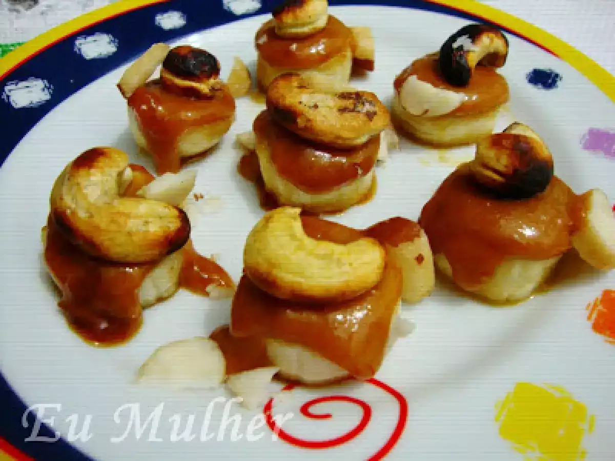 FINGER FOODS DE BANANA, CASTANHAS E CARAMELO. - foto 3