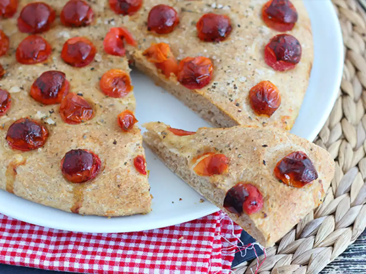 Focaccia de tomates cerejas - foto 4