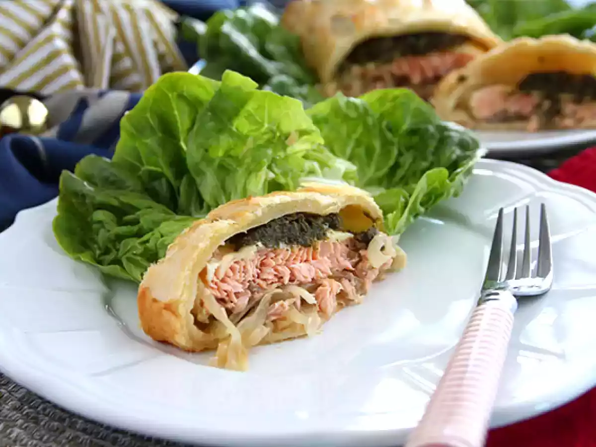 Folhado de salmão e espinafre - foto 2