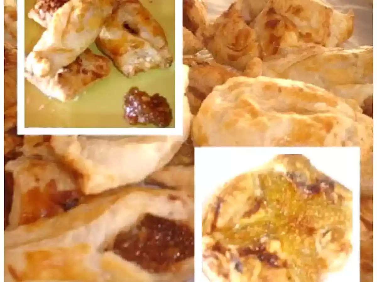 Folhados de Chévre com Doce de Figo e Noz VS Figo inteiro, Mel e Noz