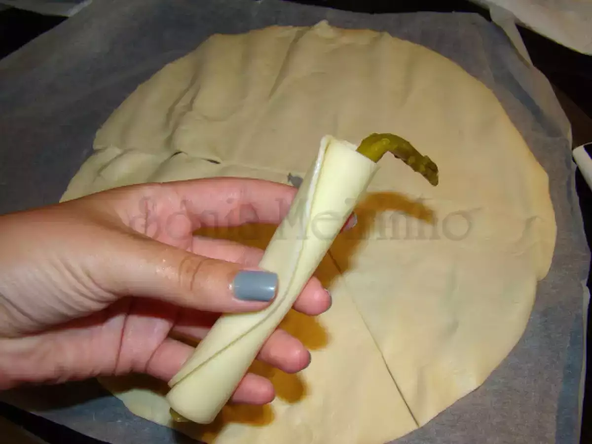 Folhados de Espargos, Queijo e Sementes de Linhaça e Papoila / Bifes de Perú e Cogumelos - foto 4