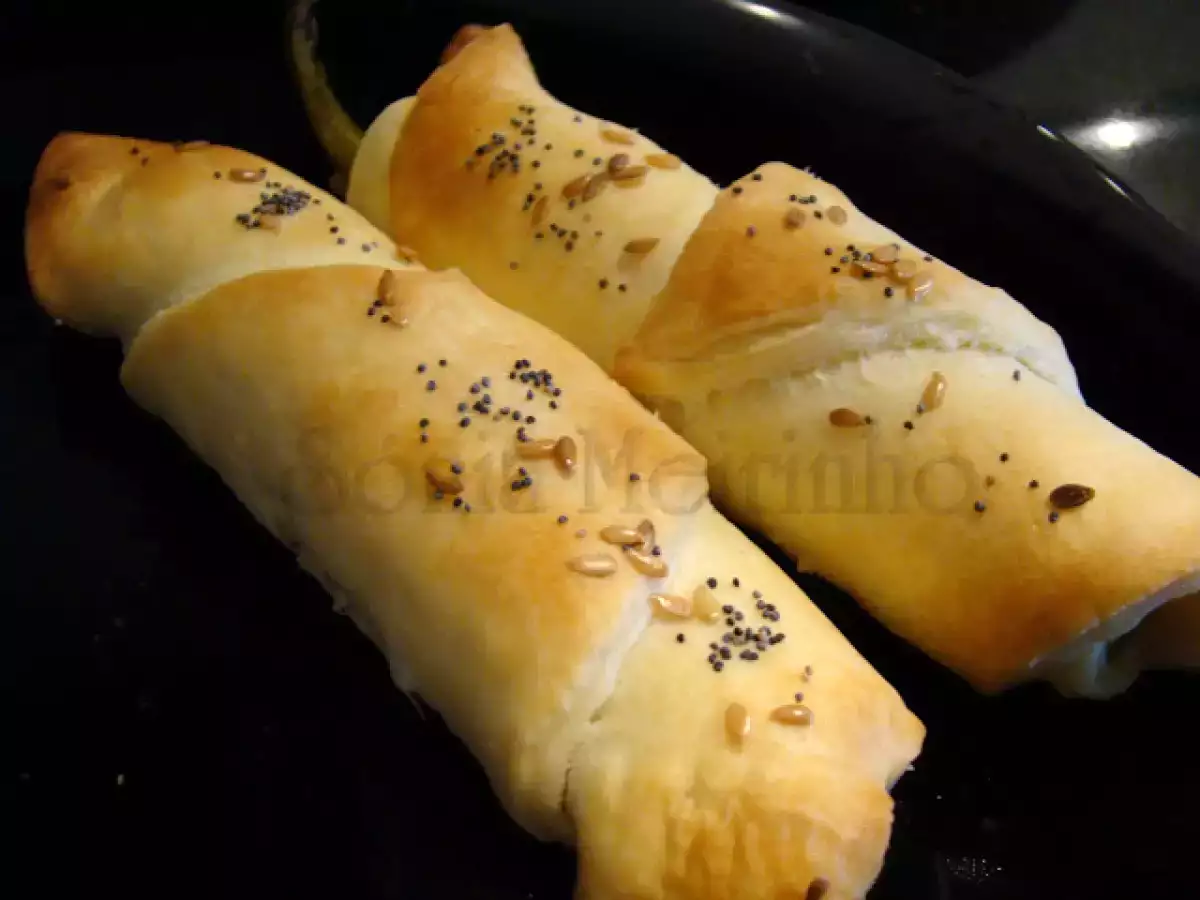Folhados de Espargos, Queijo e Sementes de Linhaça e Papoila / Bifes de Perú e Cogumelos - foto 9