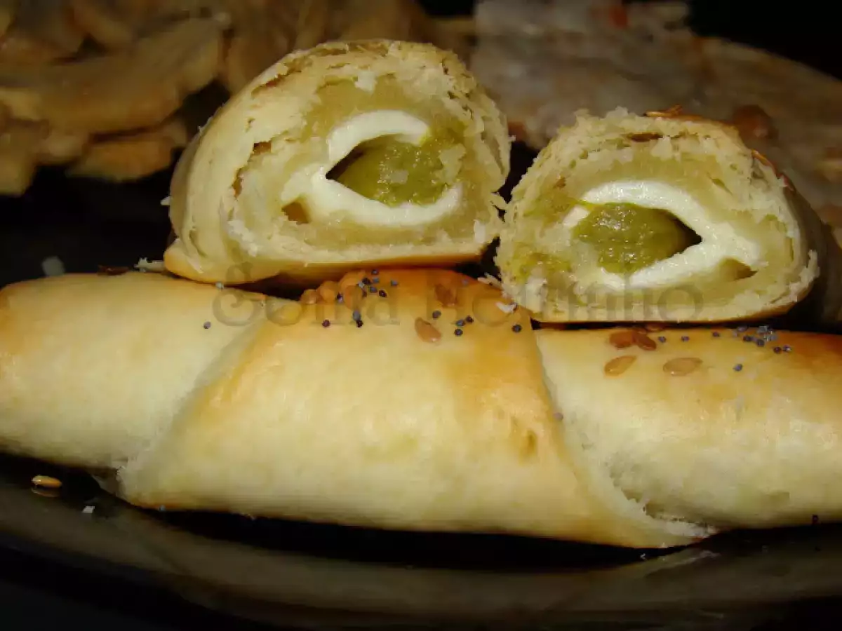 Folhados de Espargos, Queijo e Sementes de Linhaça e Papoila / Bifes de Perú e Cogumelos - foto 10