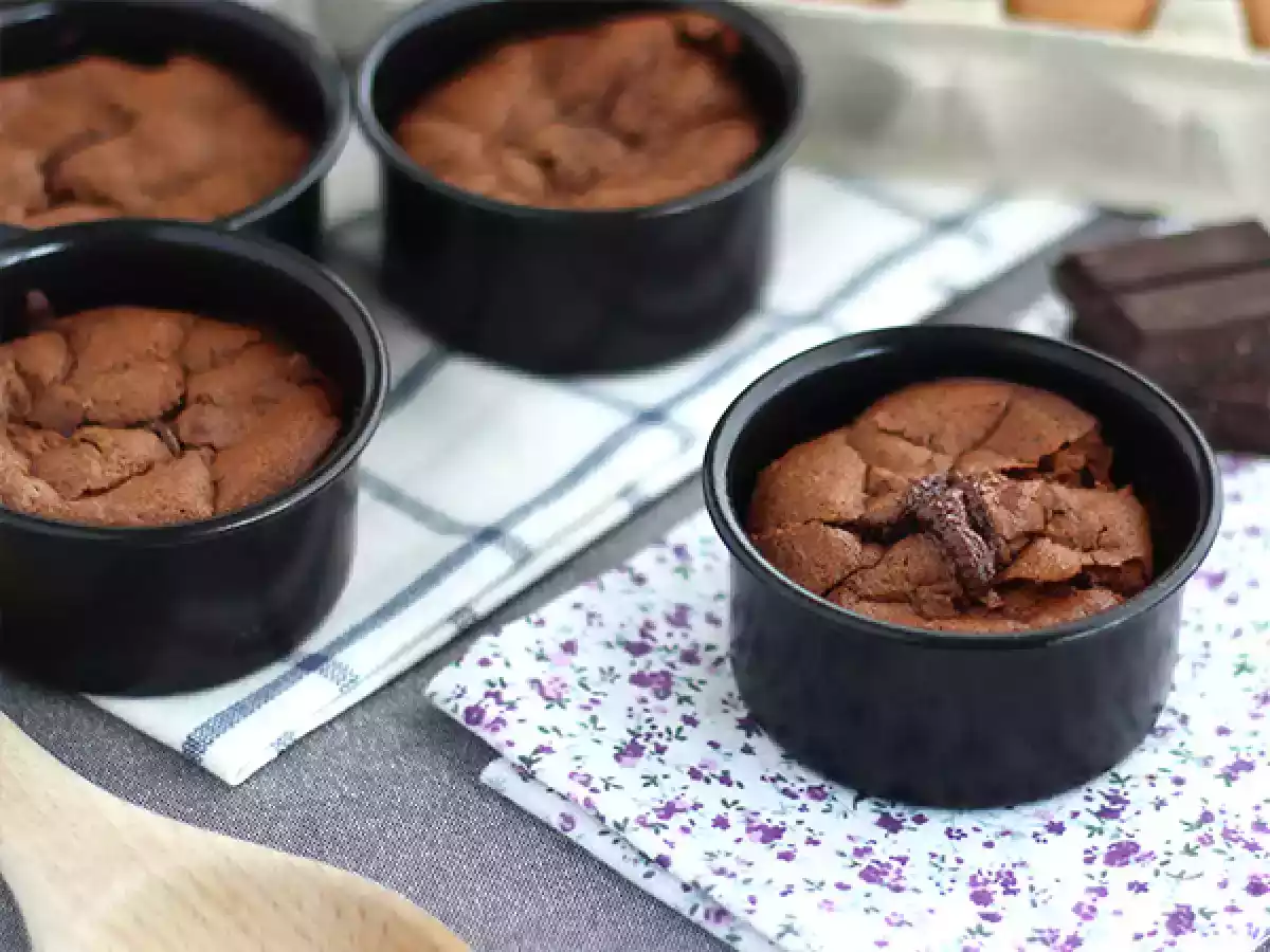 Fondant de chocolate sem glúten / Petit gâteau - foto 3