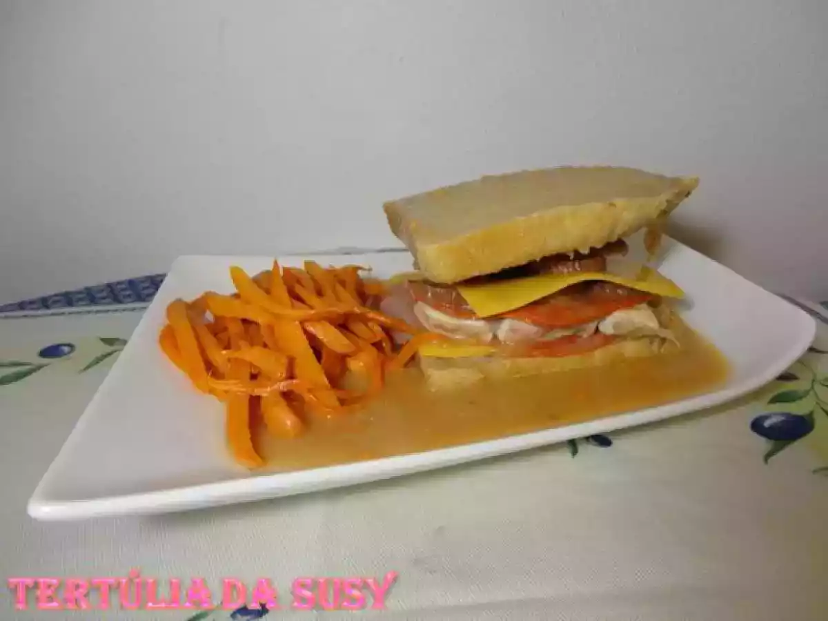 Francesinha simples com batata-doce frita - foto 2