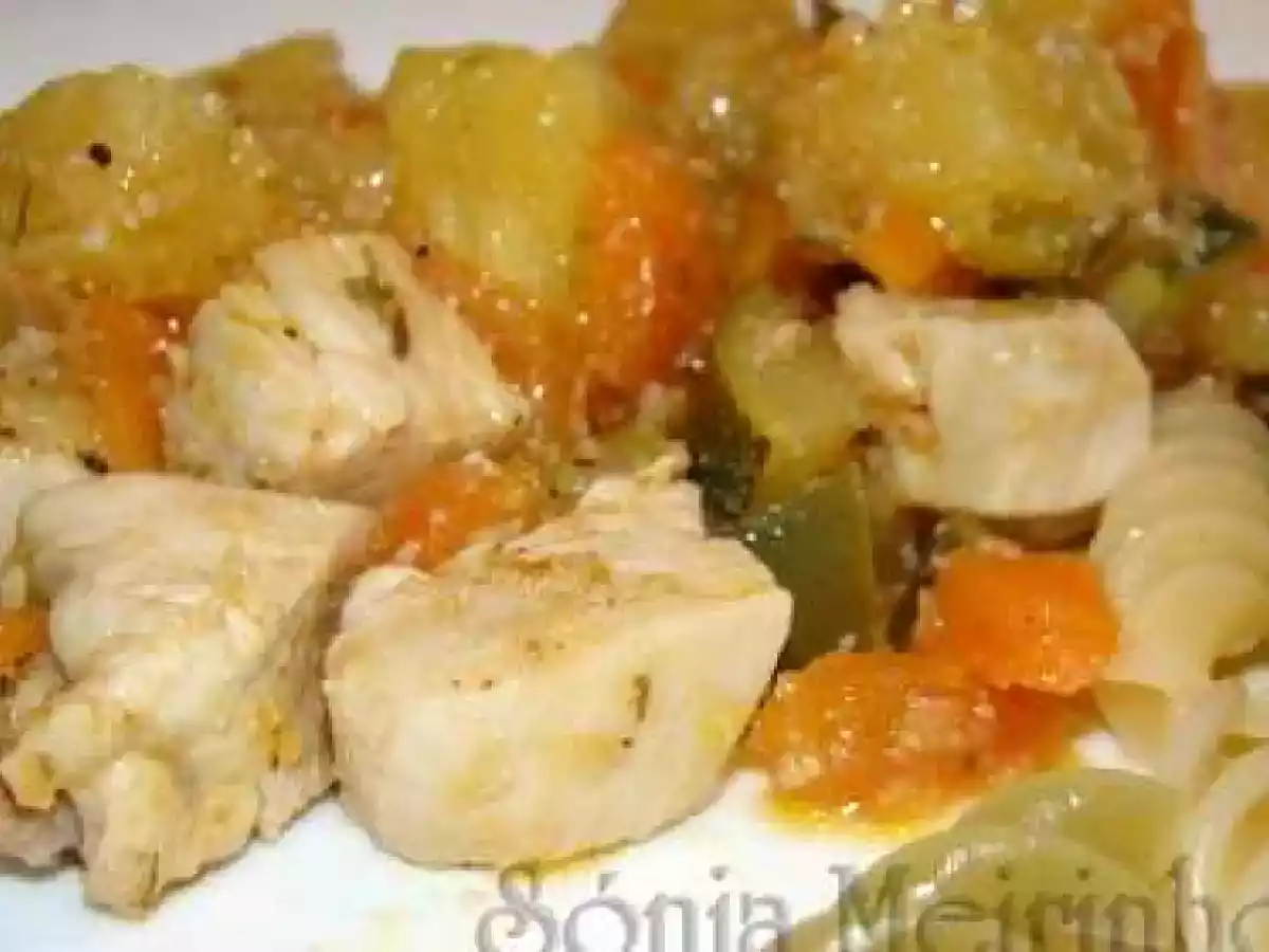 Frango Agridoce com Legumes