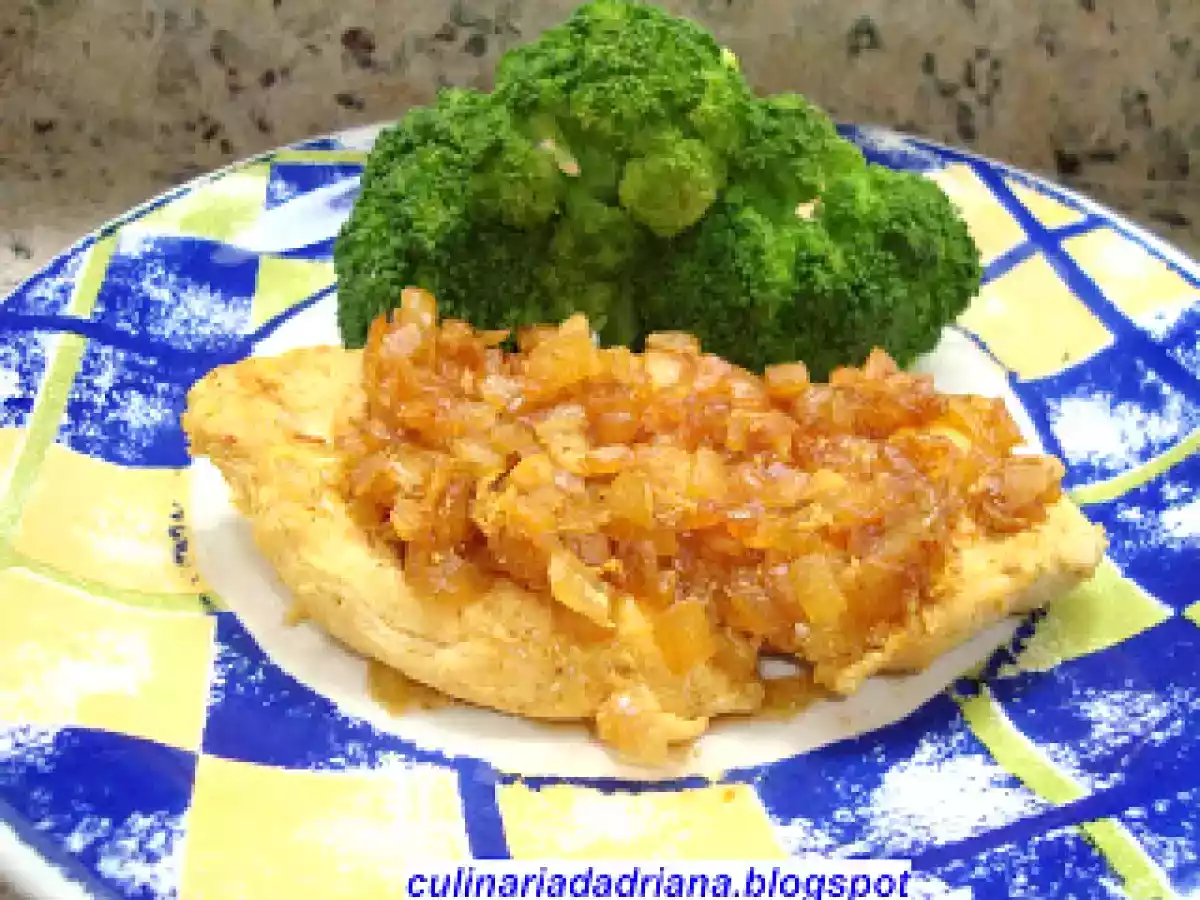 Frango ao curry com brócolis
