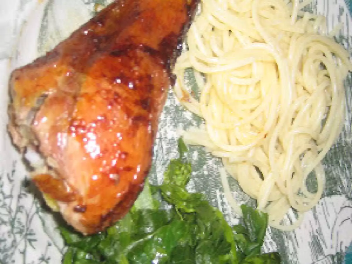 Frango assado à moda da minha avó