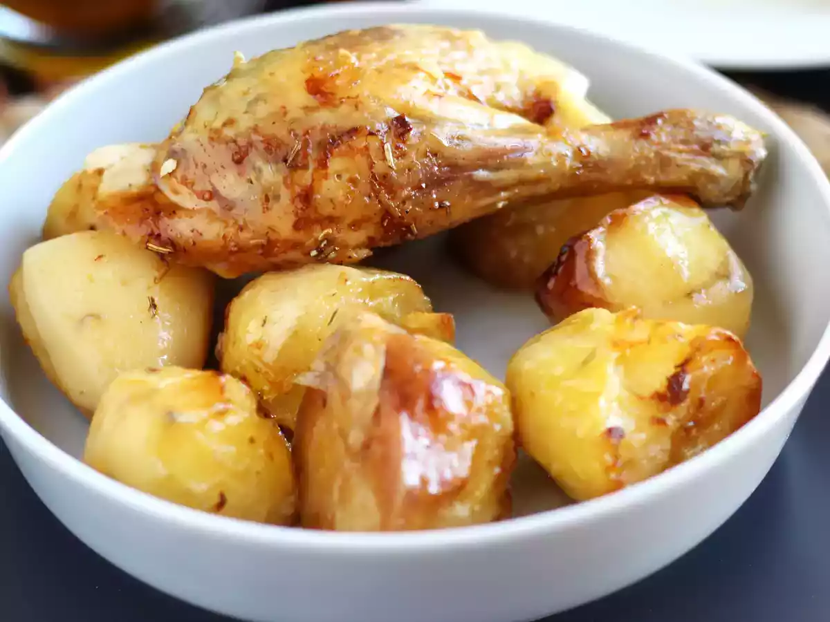 Frango assado com batata - foto 2