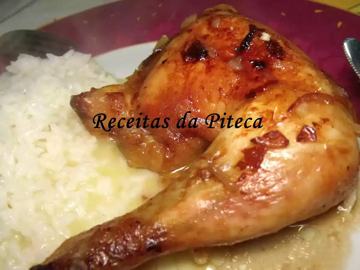 Frango assado com cerveja