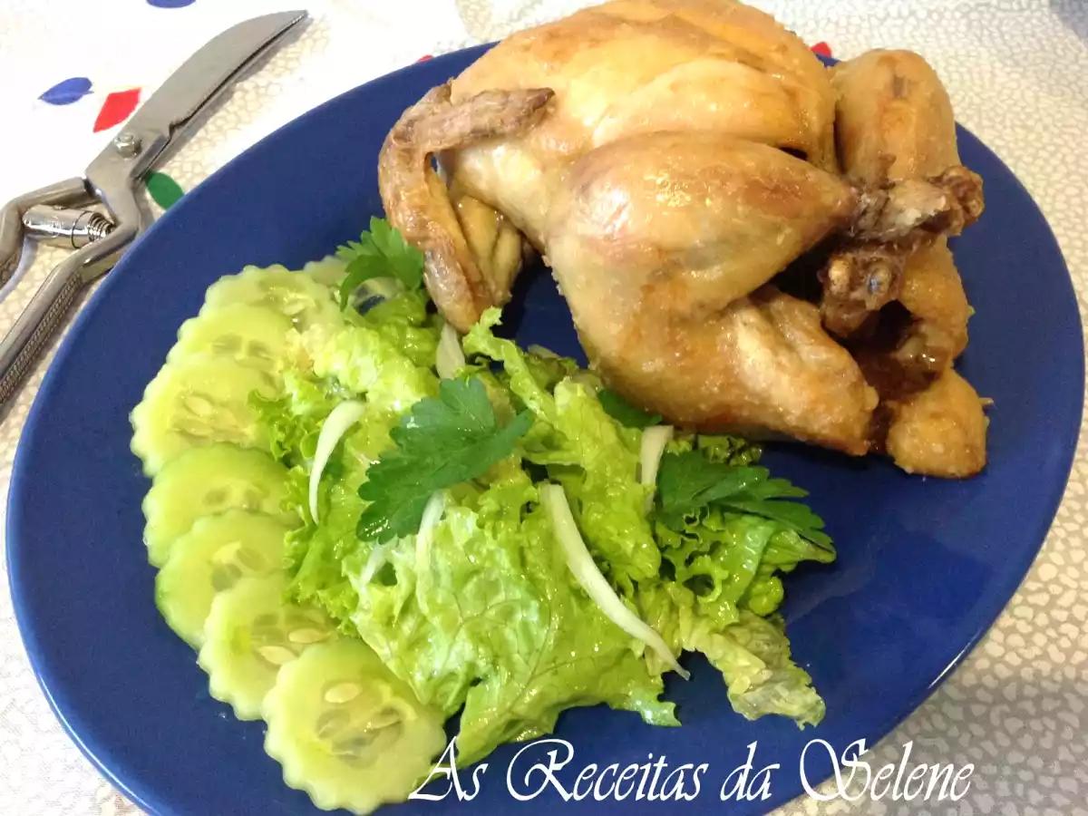 Frango Assado com Ervas Aromáticas