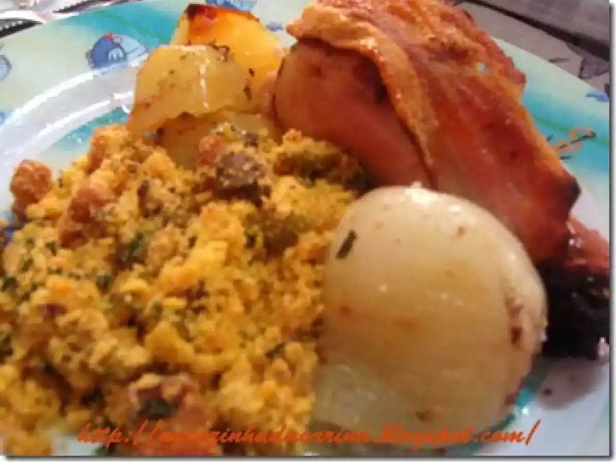 Frango Assado com Farofa