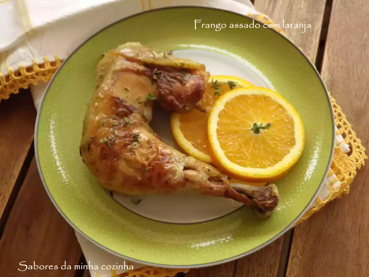 Frango assado com laranja - foto 2