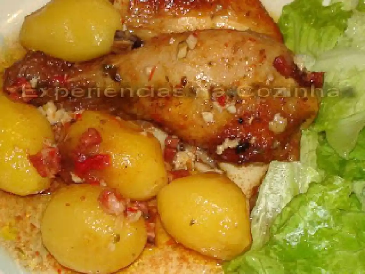 Frango Assado no Forno com Chouriço - foto 3