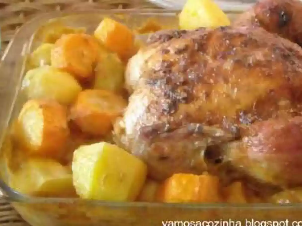 Frango com coco no forno