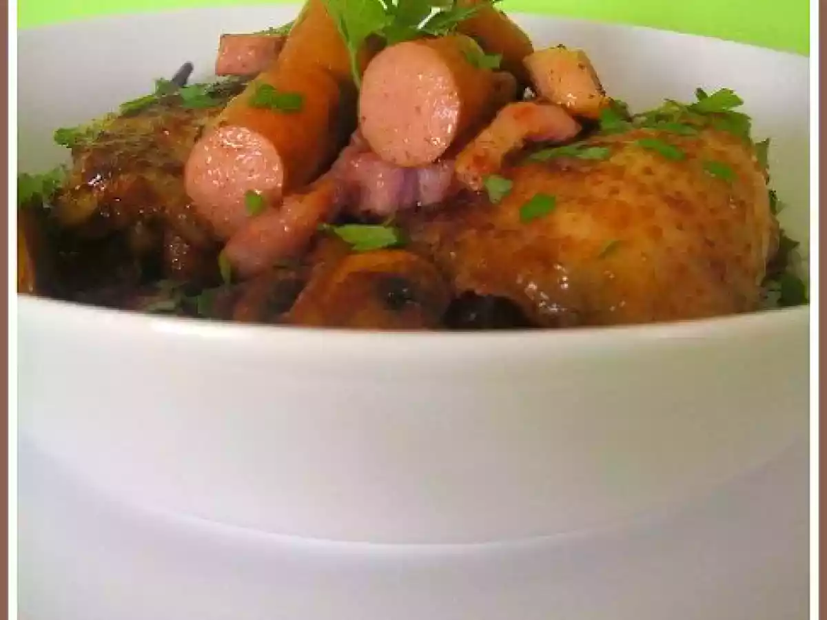 Frango com cogumelos e bacon - foto 3