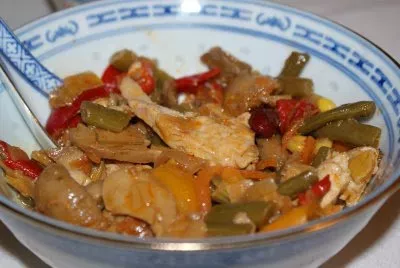 Frango com legumes à chinesa - Receita Petitchef