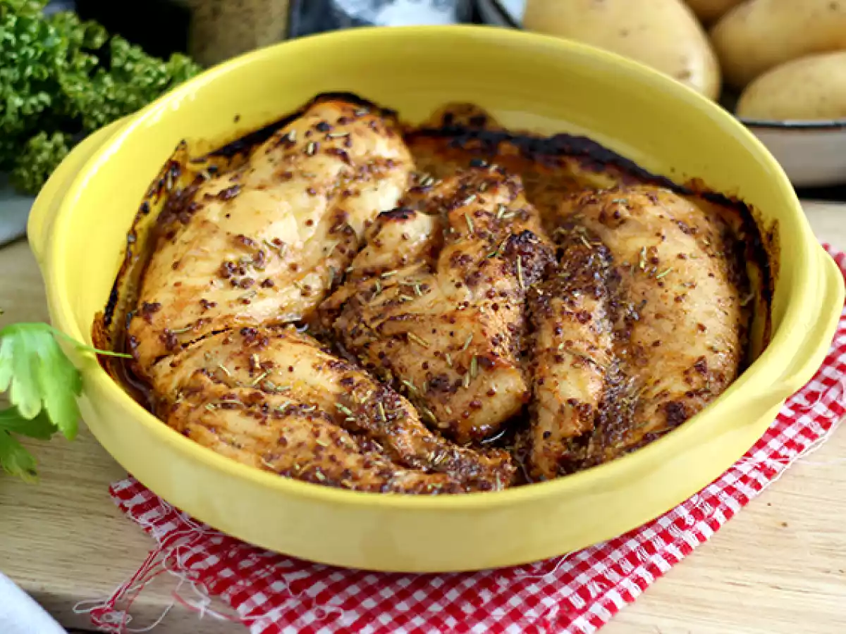 Frango com mel e mostarda no forno - foto 4