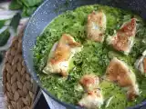 Frango com molho cremoso de espinafre e cogumelo, foto 1