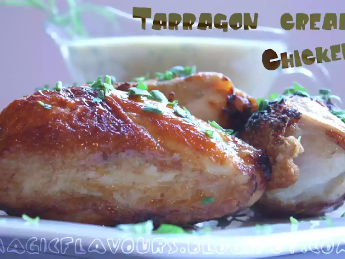 Frango com molho de estragão