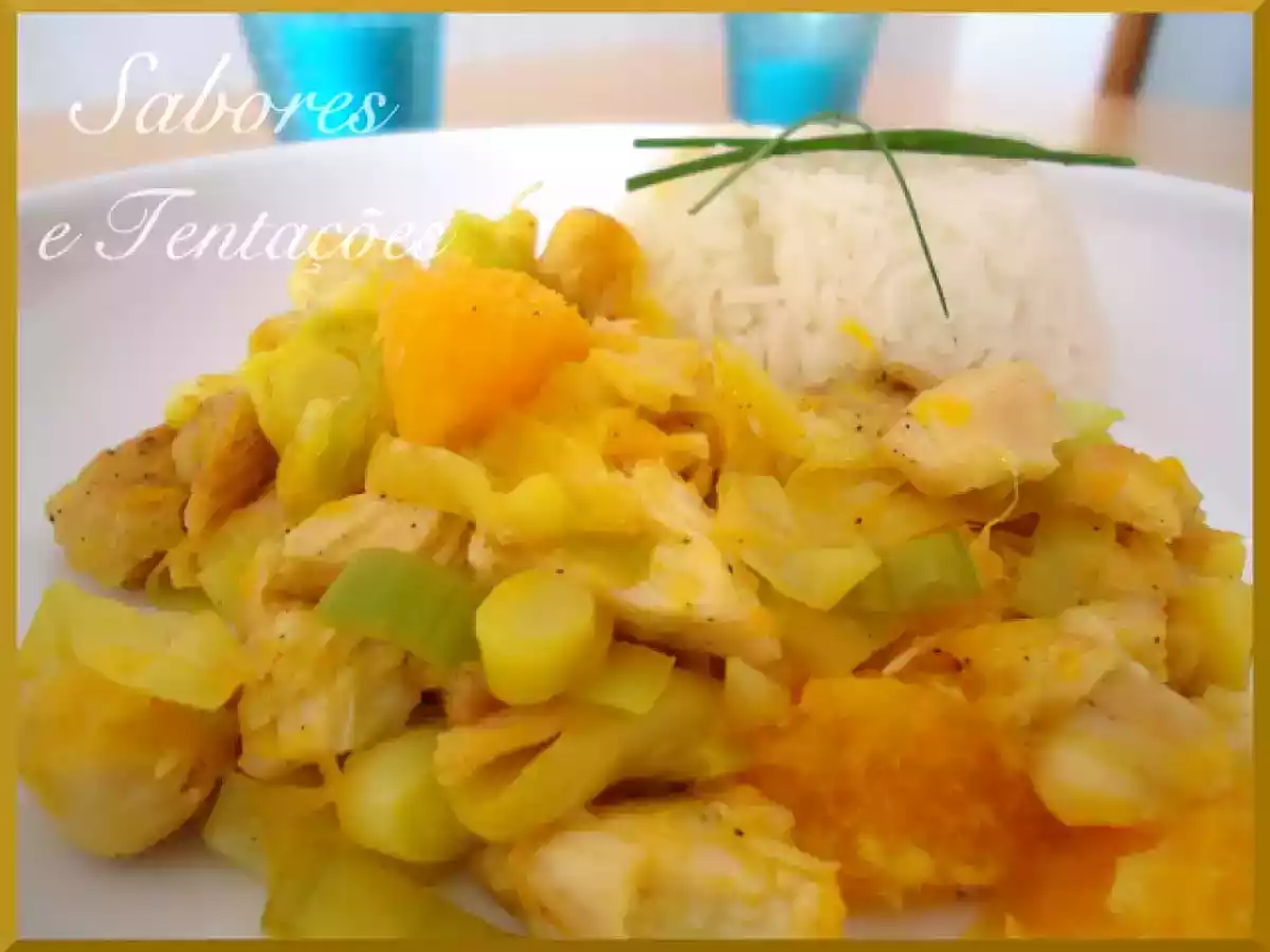 Frango com molho de laranja e arroz branco - foto 2