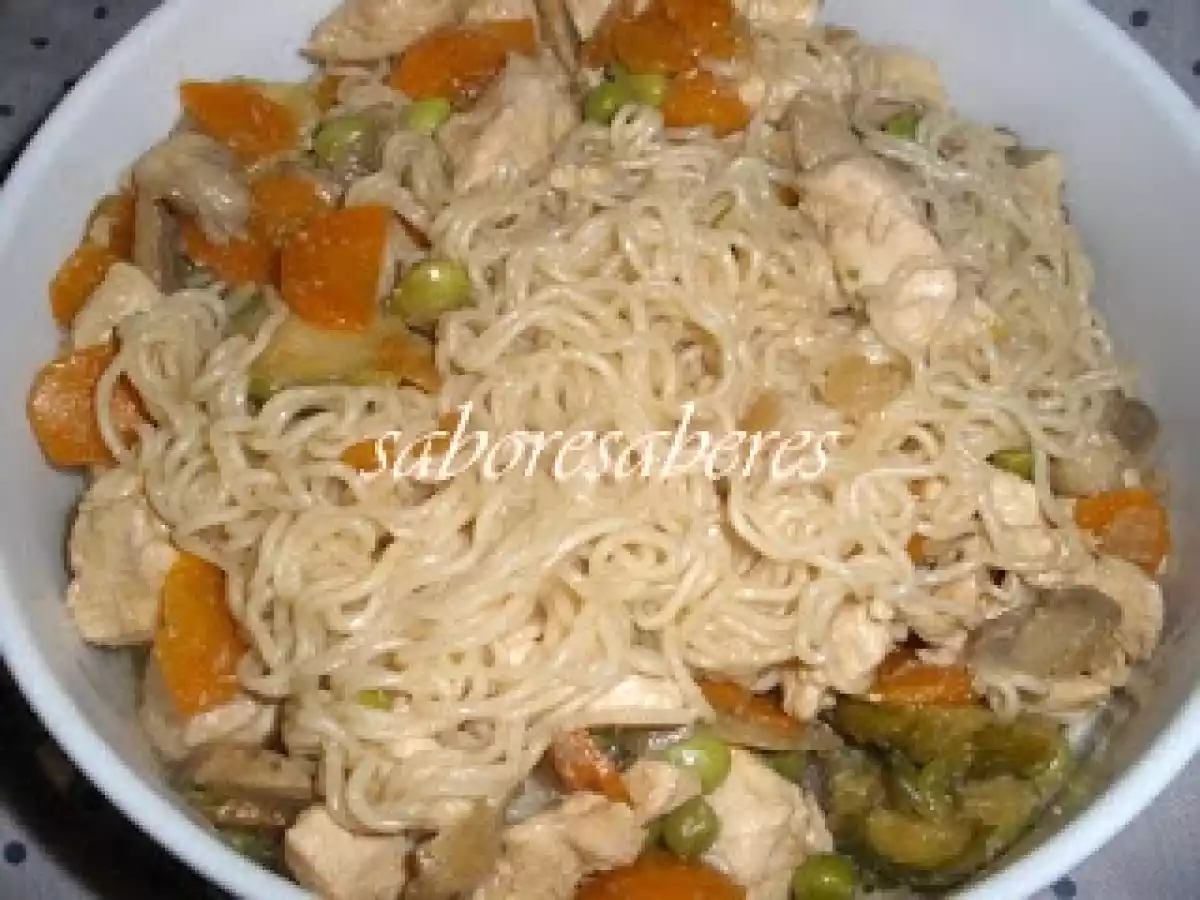 Frango com molho de Ostras e Noddles - Wok - foto 2