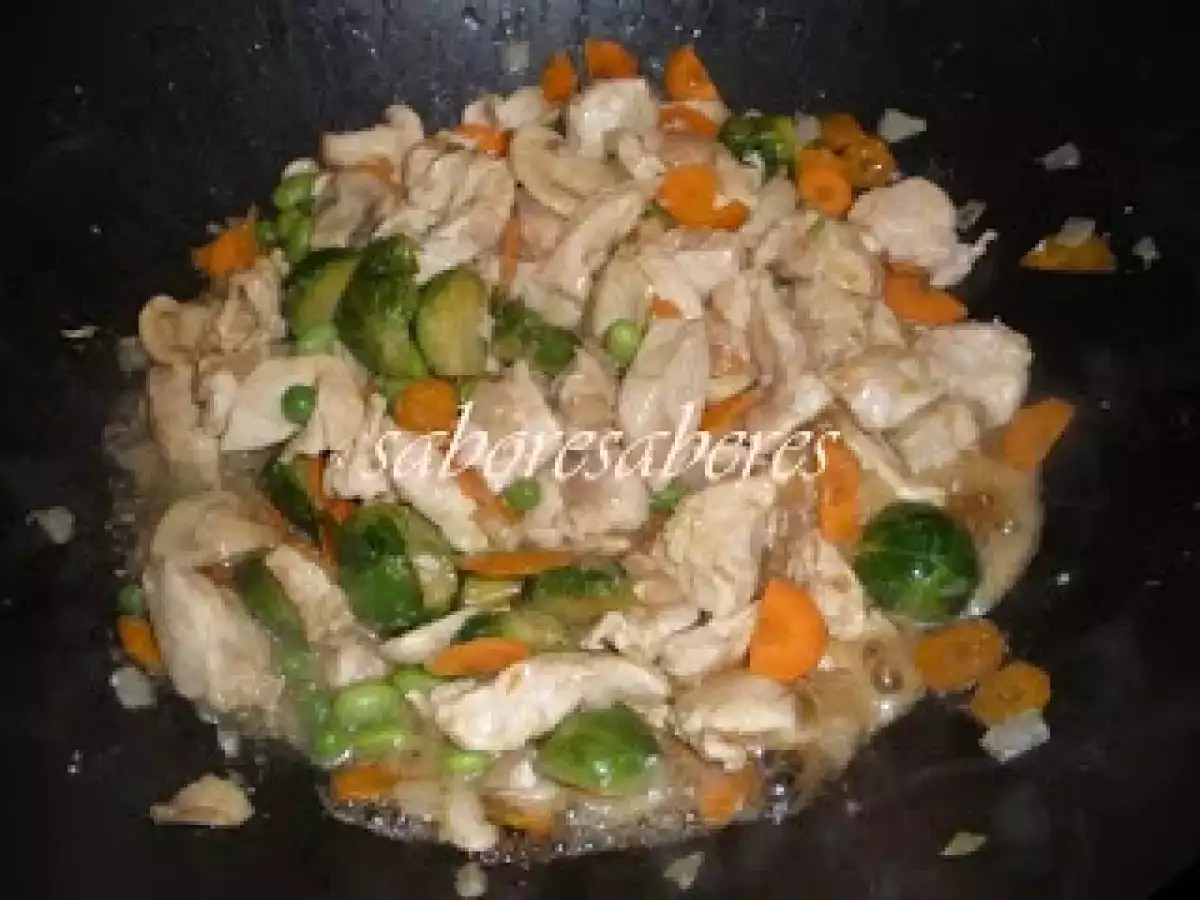 Frango com molho de ostras e noodles - wok - foto 3