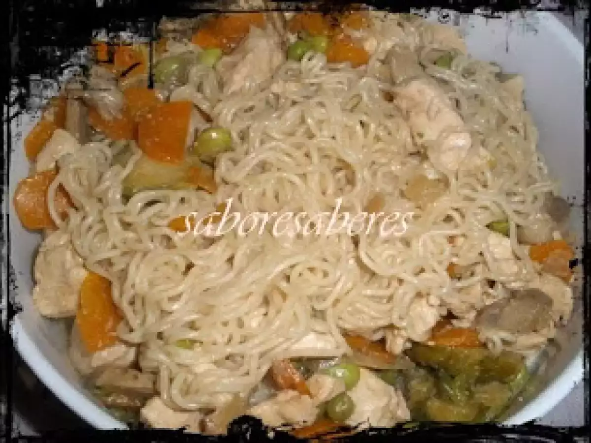 Frango com molho de ostras e noodles - wok - foto 4