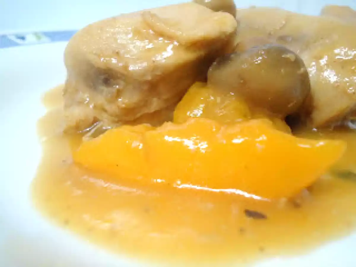 Frango com Molho de Pêssego