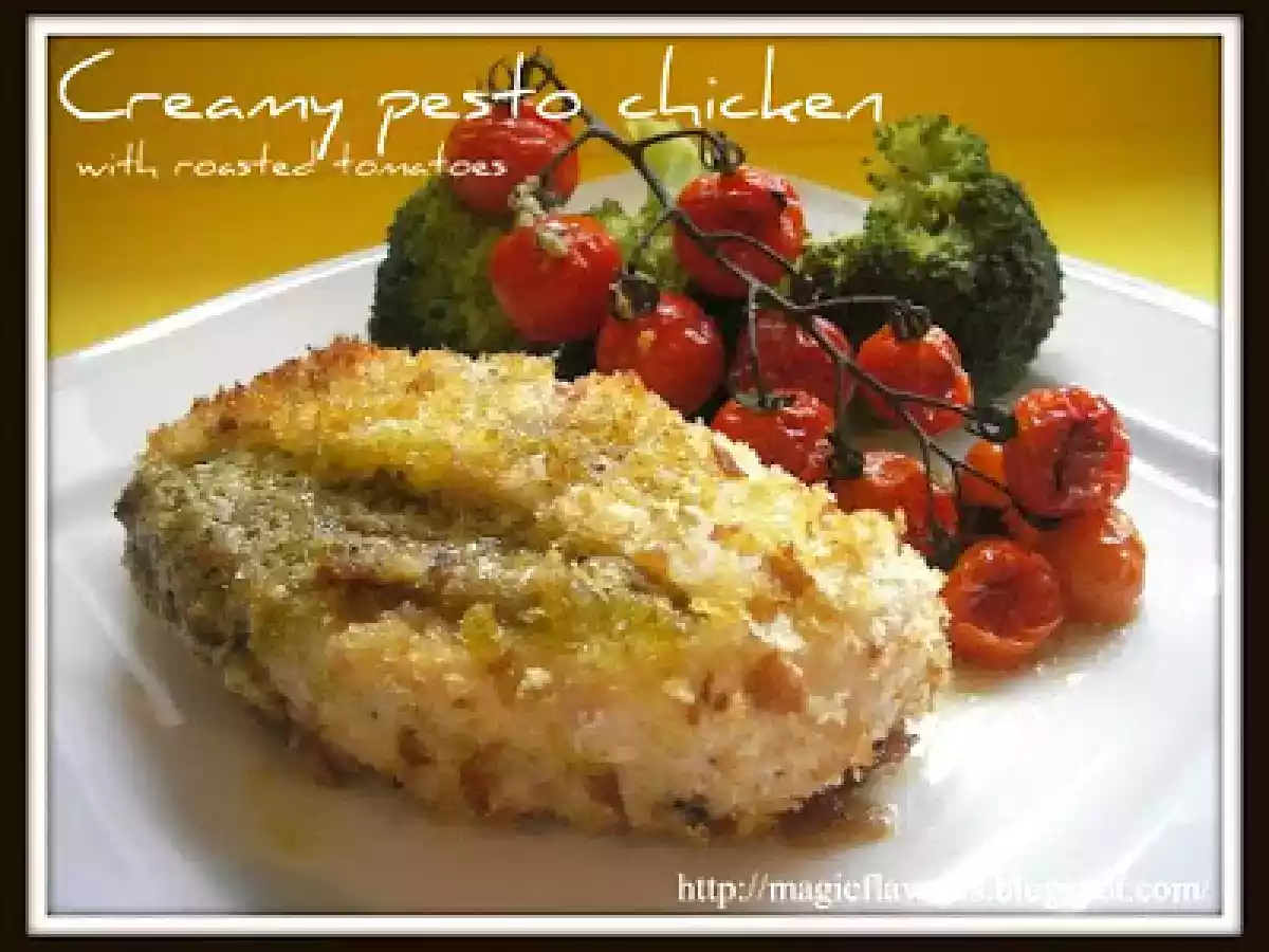 Frango com pesto cremoso