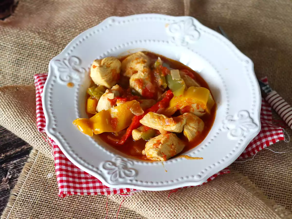 Frango com pimentões na panela de pressão (ou Cookeo) - foto 4