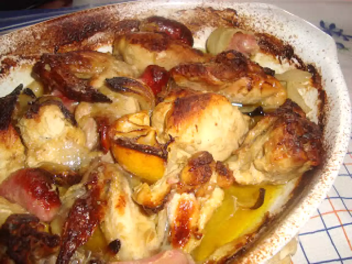 Frango com Salsichas - Receita da Nigella - foto 2