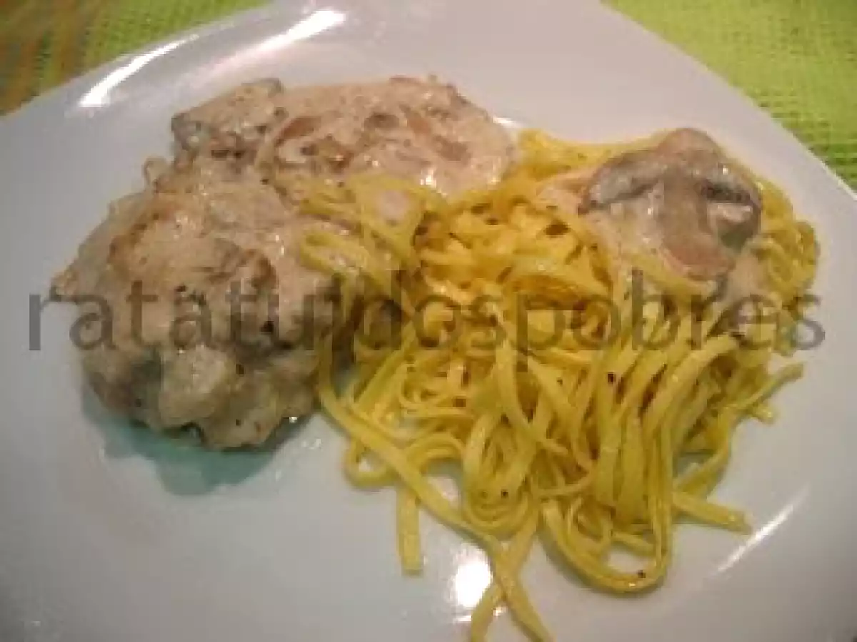 Frango cremoso c/ gengibre e manjericão