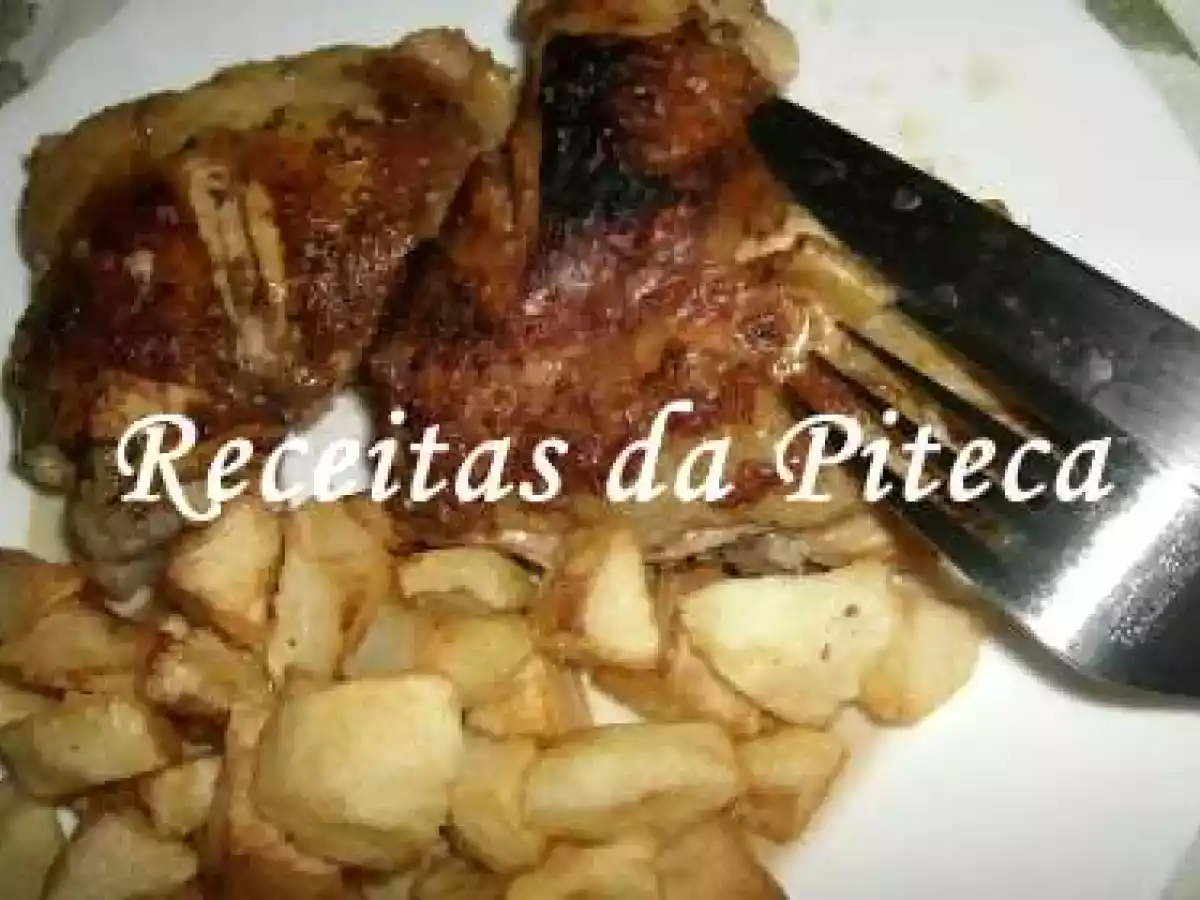 Frango do campo assado no forno