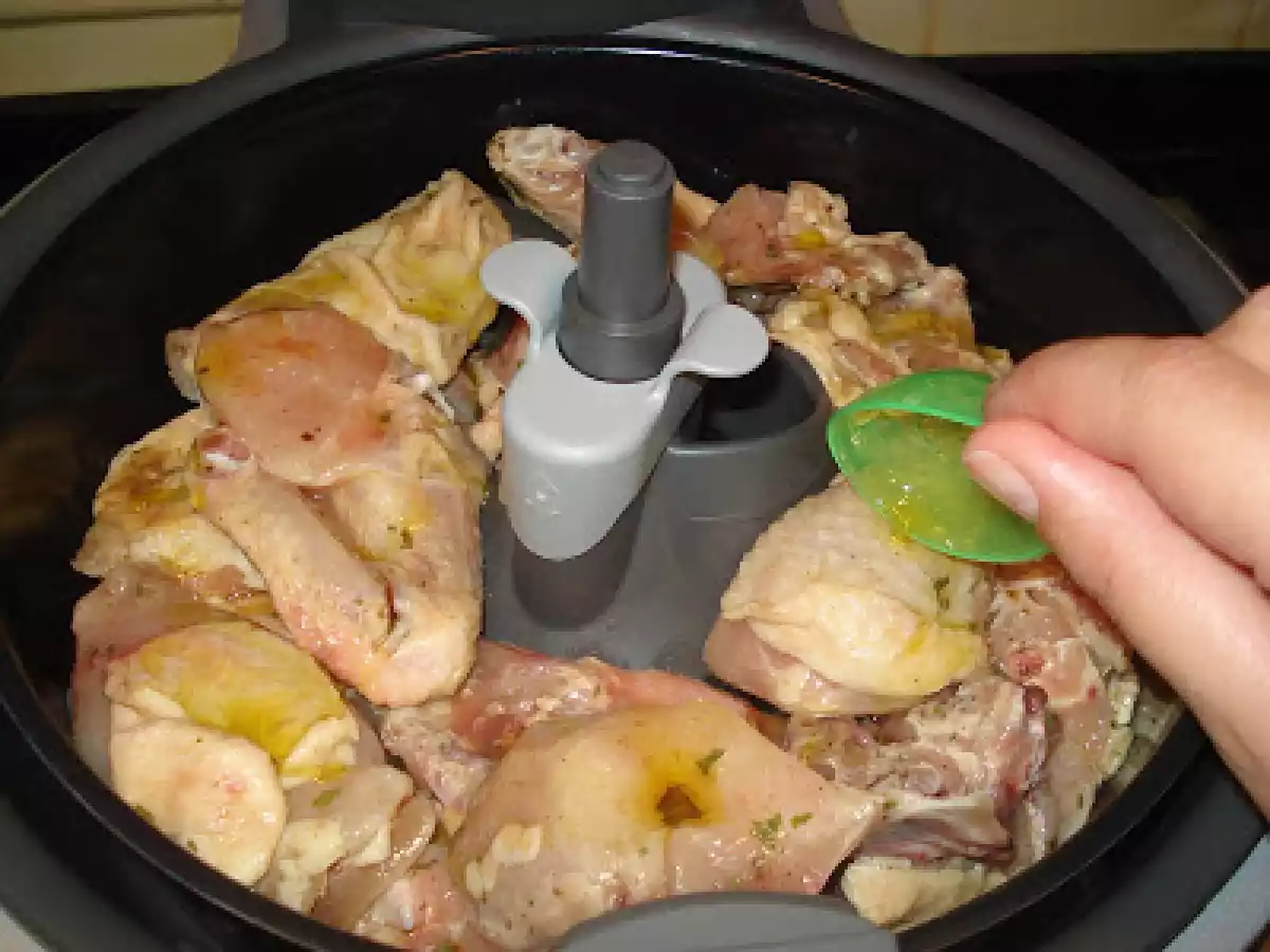 FRANGO FRITO NA ACTIFRY ACOMPANHADO COM ARROZ PRIMAVERA ... - foto 6