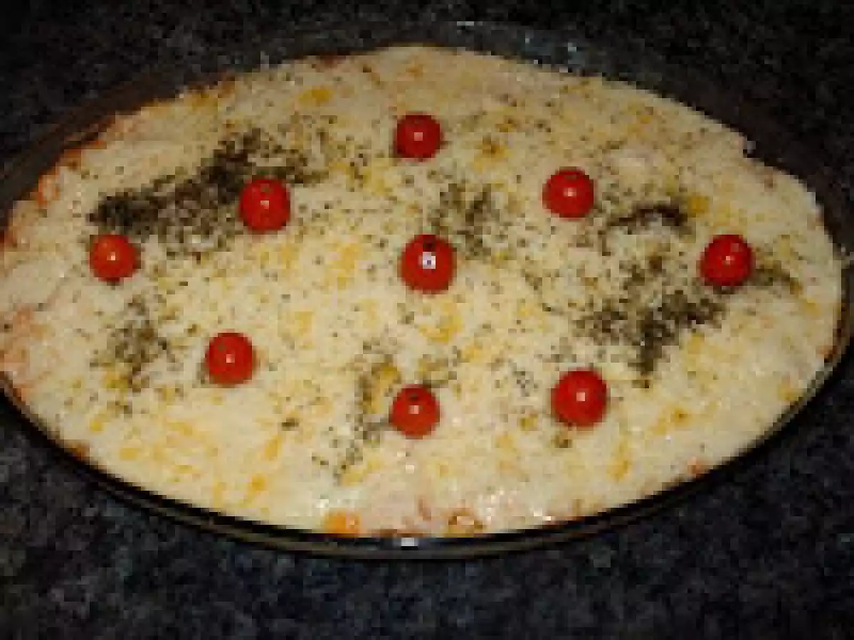 Frango gratinado com iogurte