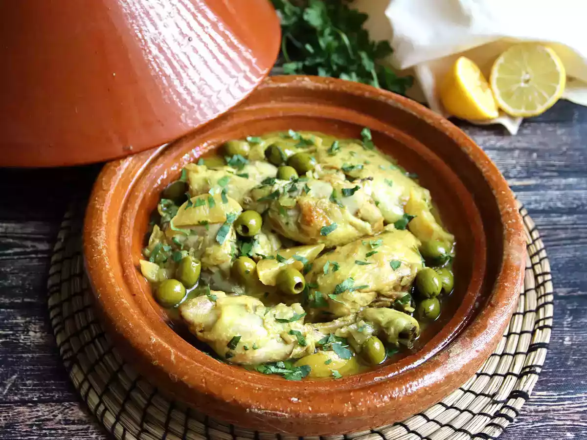 Frango na panela com limão e azeitonas (tagine fácil) - foto 4