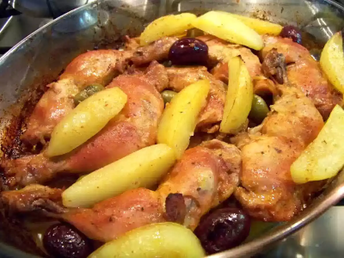 Frango no Forno com Azeitonas