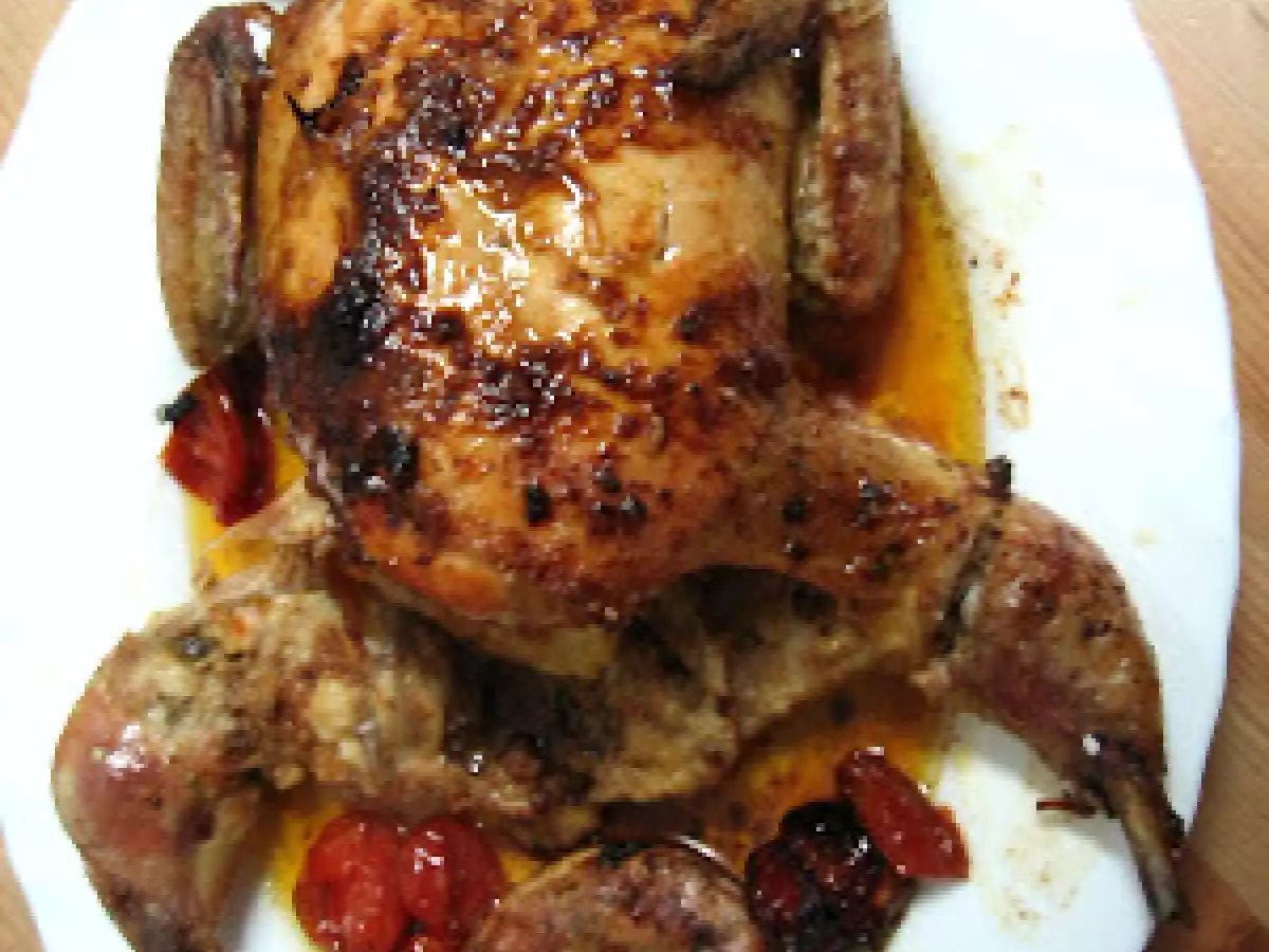 Frango no Forno com Cachaça e Limão