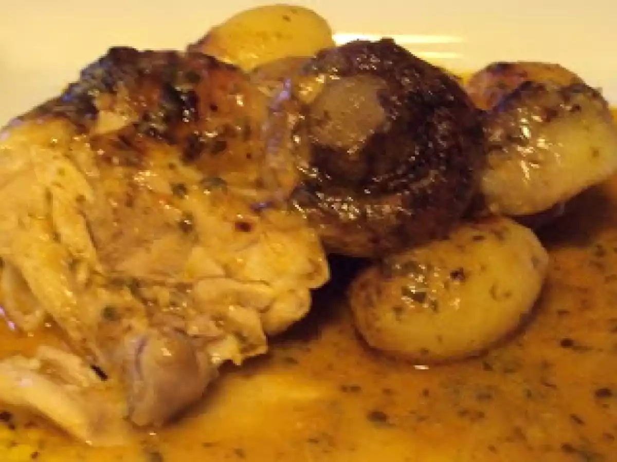 Frango no Forno com Molho de Iogurte e Ervas com Lemon Curd