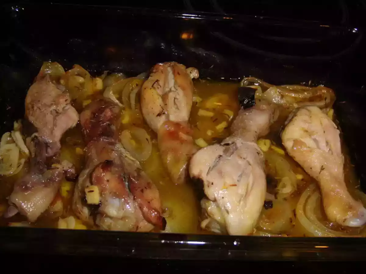 Frango no forno com mostarda, laranja e mel - foto 2