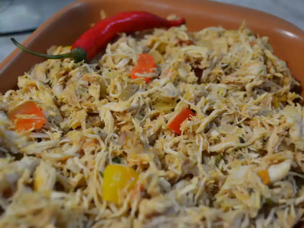 Frango para tortilhas