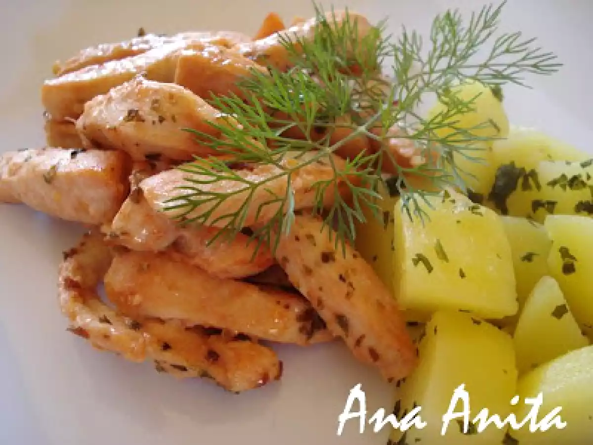 Frango Rosado com Batatas de Aroma